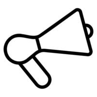 megaphone line icon vector