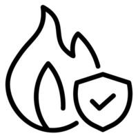 conflagration line icon vector