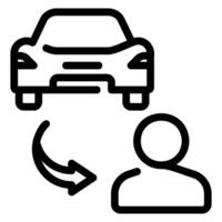 car line icon vector