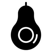 avocado glyph icon vector