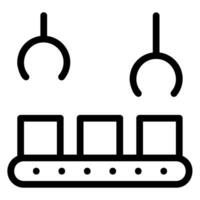 conveyor line icon vector