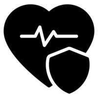 health insurance glyph icon vector