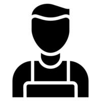 cashier glyph icon vector