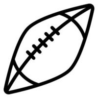 rugby ball line icon vector