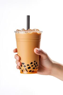 iced boba drink isolated on transparent background ,fresh drink in a  plastic cup ,generative ai 30739954 PNG