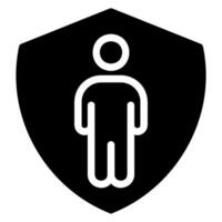 employee glyph icon vector