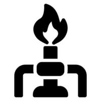 burner glyph icon vector