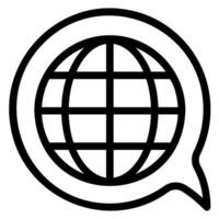 language line icon vector