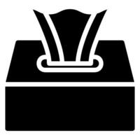 tissue box glyph icon vector