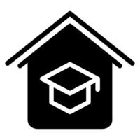 homeschooling glyph icon vector