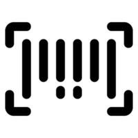 barcode glyph icon vector