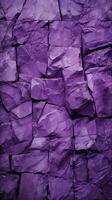 Purple stone wall texture background. ai generated photo