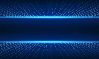 tecnología circuito tablero tecnología antecedentes con cuadrícula líneas aumenta el brillo y atractivo. vector tecnología ilustración es destacado en azul tonos adecuado para alto tecnología