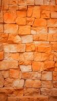 naranja Roca pared textura antecedentes. ai generado foto