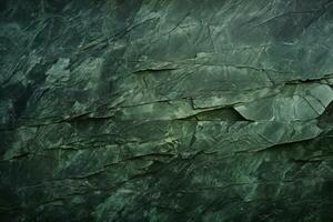 Green stone wall texture background. ai generated photo