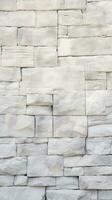 White stone wall texture background. ai generated photo