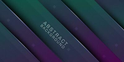 Modern abstract dark purple and green gradient illustration background with 3d look and simple pattern. Cool design and luxury. Eps10 vector