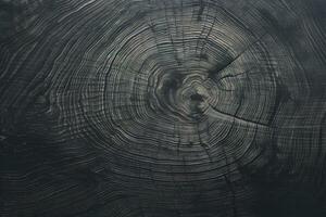 Black wooden surface texture background. ai generated photo