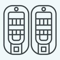 Icon Snowshoes. related to Alaska symbol. line style. simple design editable. simple illustration vector