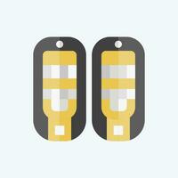 Icon Snowshoes. related to Alaska symbol. flat style. simple design editable. simple illustration vector