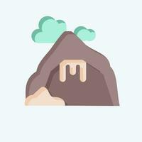 Icon Cave. related to Alaska symbol. flat style. simple design editable. simple illustration vector