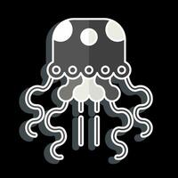 Icon Jellyfish. related to Alaska symbol. glossy style. simple design editable. simple illustration vector