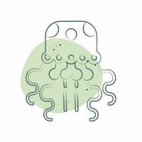 Icon Jellyfish. related to Alaska symbol. Color Spot Style. simple design editable. simple illustration vector