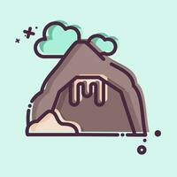 Icon Cave. related to Alaska symbol. MBE style. simple design editable. simple illustration vector