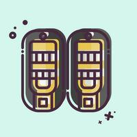 Icon Snowshoes. related to Alaska symbol. MBE style. simple design editable. simple illustration vector