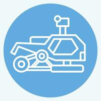 Icon Snowmobile. related to Alaska symbol. blue eyes style. simple design editable. simple illustration vector