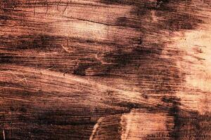 Brown brush stroke painted abstract metal plate texture and background. photo