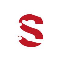 s brief logo of s tekst logo en s woord logo ontwerp. png