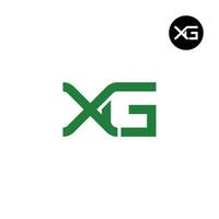 letra xg monograma logo diseño vector