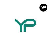 Letter YP Monogram Logo Design vector