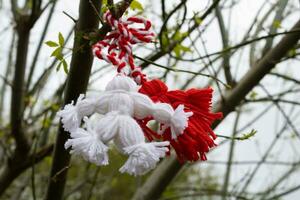 martisor traditional decoration for the day of baba marta photo
