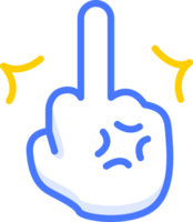 knijpen hand- emoji icoon sticker png