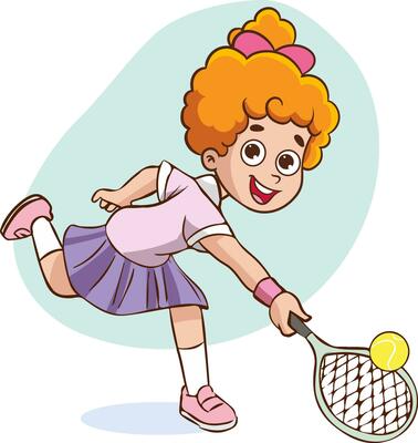 joueur de tennis femme servir action 2681457 Art vectoriel chez Vecteezy