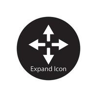 expand icons vector