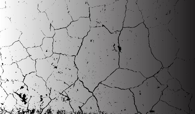 cracked wall background with cracks and cracks