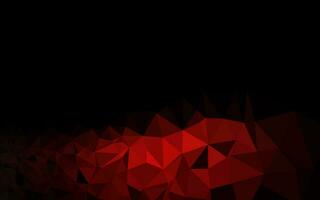 Dark Red vector polygonal pattern.