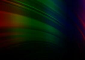 Dark Multicolor, Rainbow vector abstract blurred background.