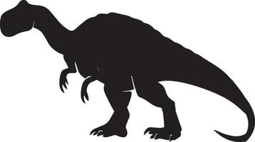 Dinosaur vector silhouette illustration black color