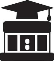 Education icon vector illustration black color