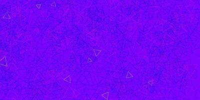 Dark Pink, Blue vector texture with random triangles.