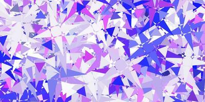 Light Pink, Blue vector backdrop with triangles, lines.