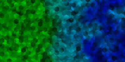 Light Blue, Green vector layout with hexagonal shapes.