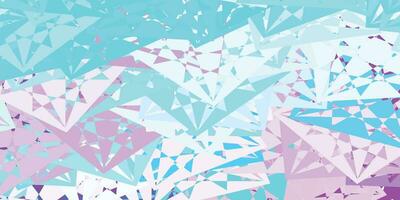 Light Pink, Blue vector background with polygonal forms.