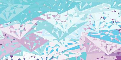 Light Pink, Blue vector background with polygonal forms.