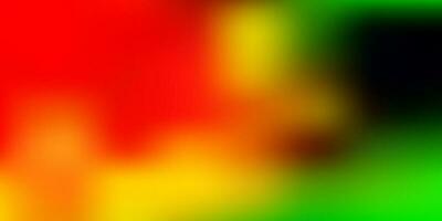 Light green, yellow vector abstract blur drawing.