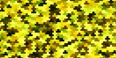 plantilla de vector verde claro, amarillo en rectángulos.